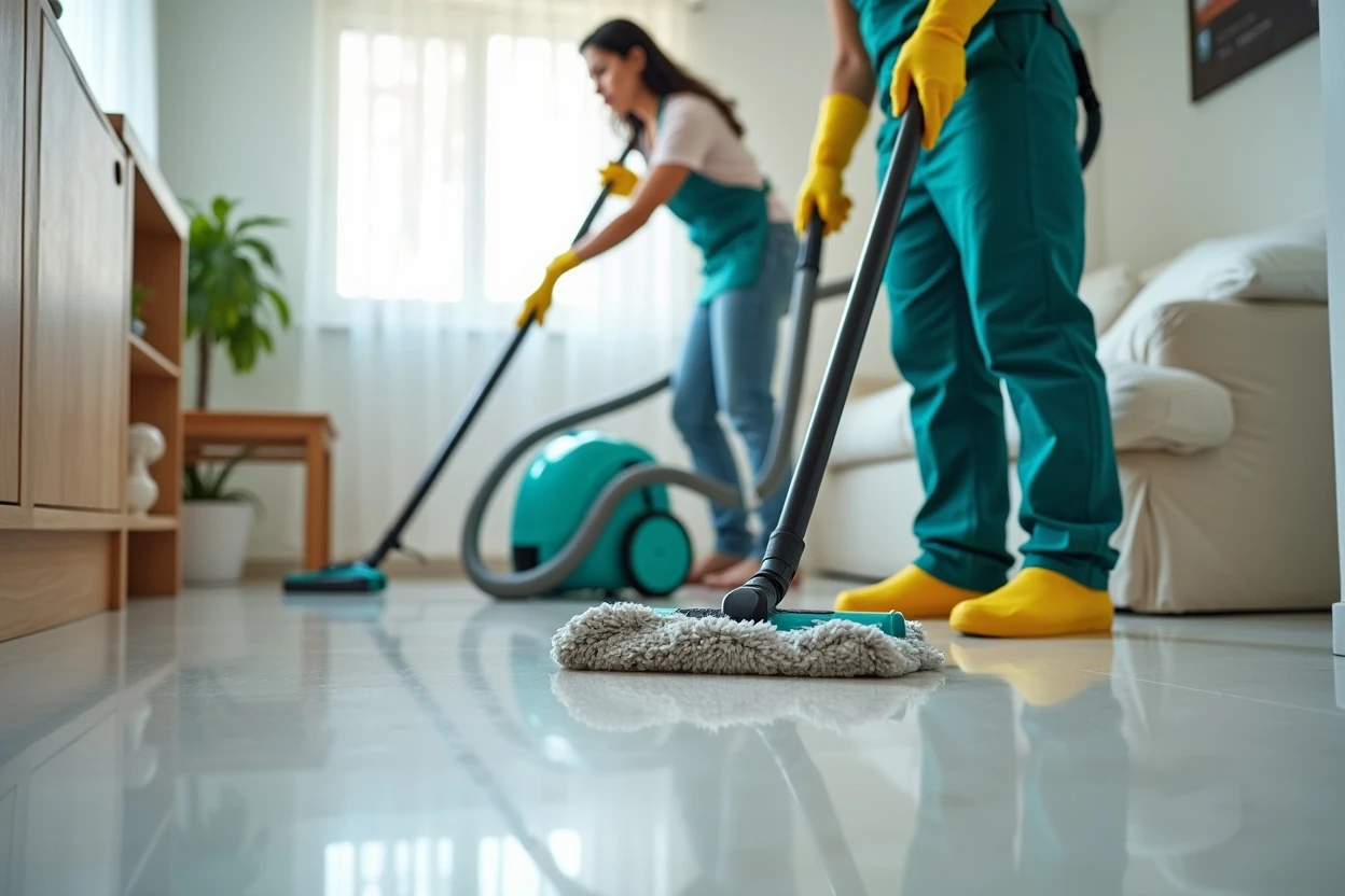 Aspiradora compacta lista para limpieza de pisos y rincones